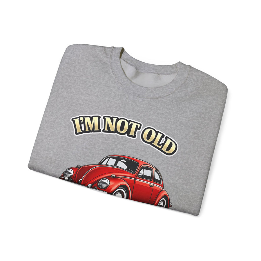 True Insights Vintage VW Käfer Sweatshirt – I'm Not Old I'm Classic Geschenk für Käfer-Fans
