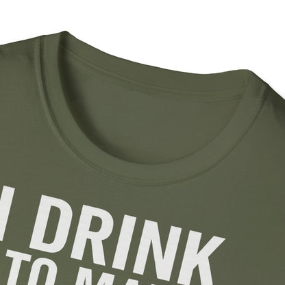 „I drink to make other people more interesting.“ no Background – Ernest Hemingway – Freches Satire-Design für mutige Statements | True Insights