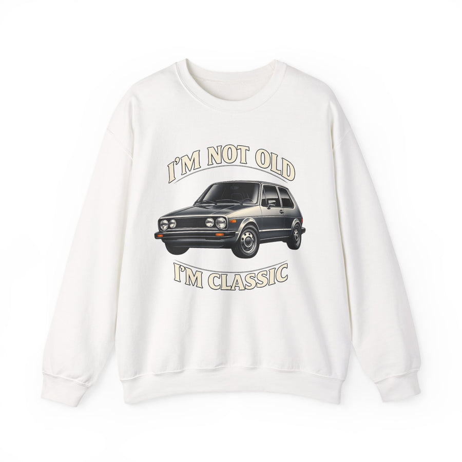 Sweat VW Golf 1 Ancêtre – I'm Not Old I'm Classic – Pull Rétro Auto pour Fans & Anniversaire