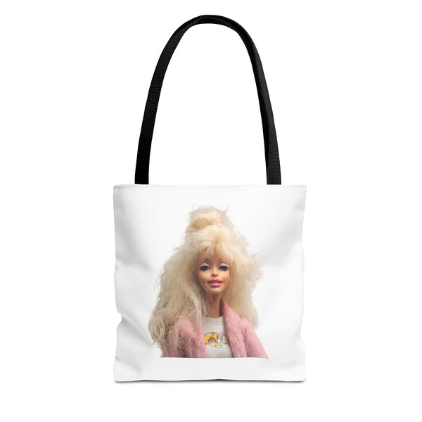 Retro Barbie Puppe Tote Bag – 80er Style Blonde Doll Print, Kult Fashion Shopper für Sammler & Nostalgie-Fans