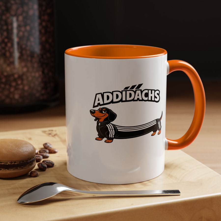 Mug Teckel Rigolo 'ADDIDACHS' - Tasse Chien Sportif pour Amoureux des Teckels