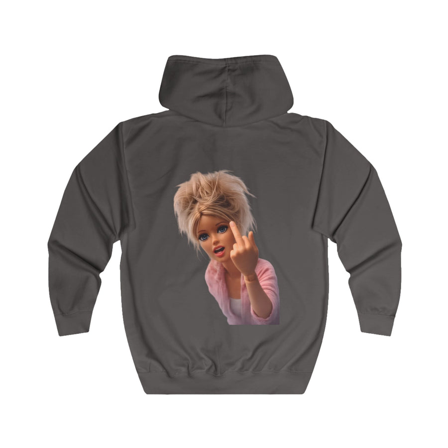 True Insights Middle Finger Zip-Hoodie – Freches Statement-Motiv