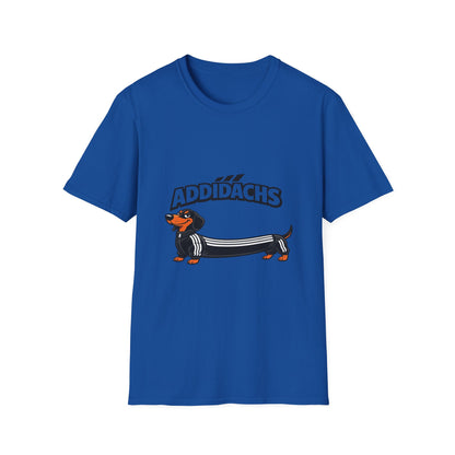 Addidachs T-Shirt – Lustiges Dackel Shirt mit Trainingsanzug