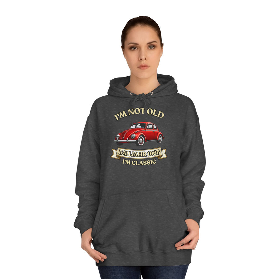 Geschenk zum 60. Geburtstag – Hoodie Jahrgang 1966 VW Käfer