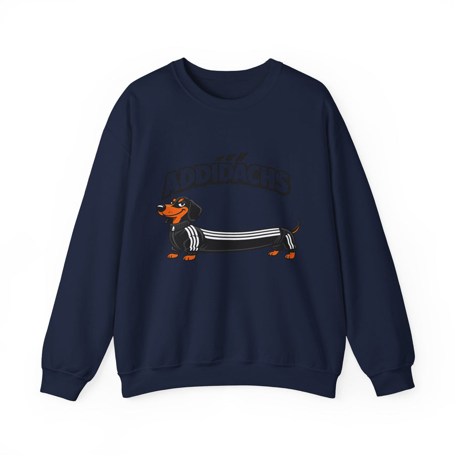 Sweat teckel humoristique 'ADDIDACHS' – Motif drôle pour fans de teckels & de sport