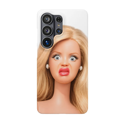 Lustige Handyhülle mit schockiertem Puppen-Gesicht – Meme Handy Case für Humor-Fans & witzige Geschenkidee