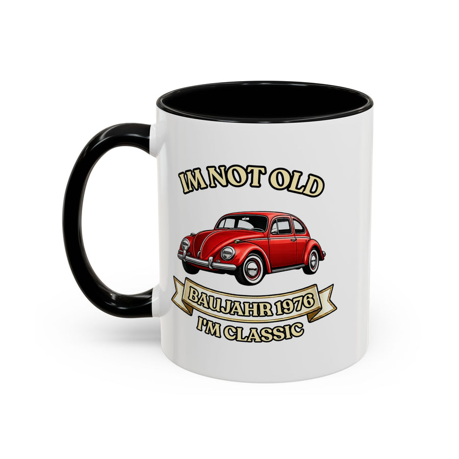 Mug Année 1976 - I'm Not Old I'm Classic - Coccinelle Rouge Vintage - Cadeau 50 ans