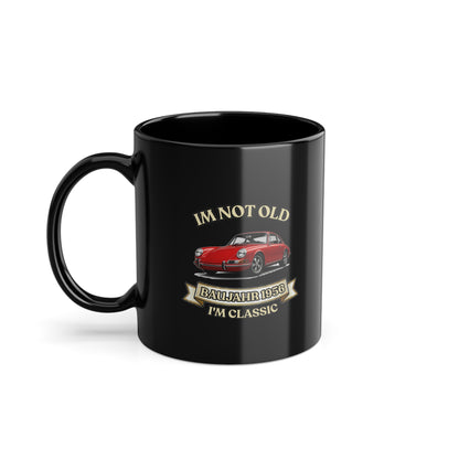 True Insights Jahrgang 1956 Tasse Roter Sportwagen in Black
