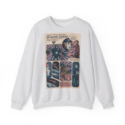 Sweatshirt – Retro Space Comic Sweatshirt – Captain Ozone „Ground Control“ Edition | True Insights Design mit Humor