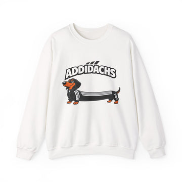 Sweat teckel humoristique 'ADDIDACHS' – Motif drôle pour fans de teckels & de sport