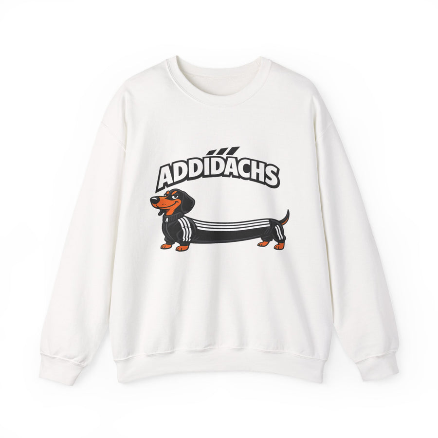 Sweat teckel humoristique 'ADDIDACHS' – Motif drôle pour fans de teckels & de sport