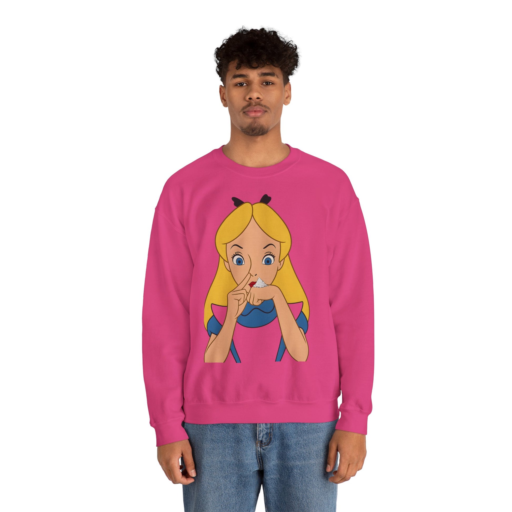 Sweatshirt – Satire Sweatshirt – "Alice im Rausch" Pop-Art Design | True Insights Design mit Humor