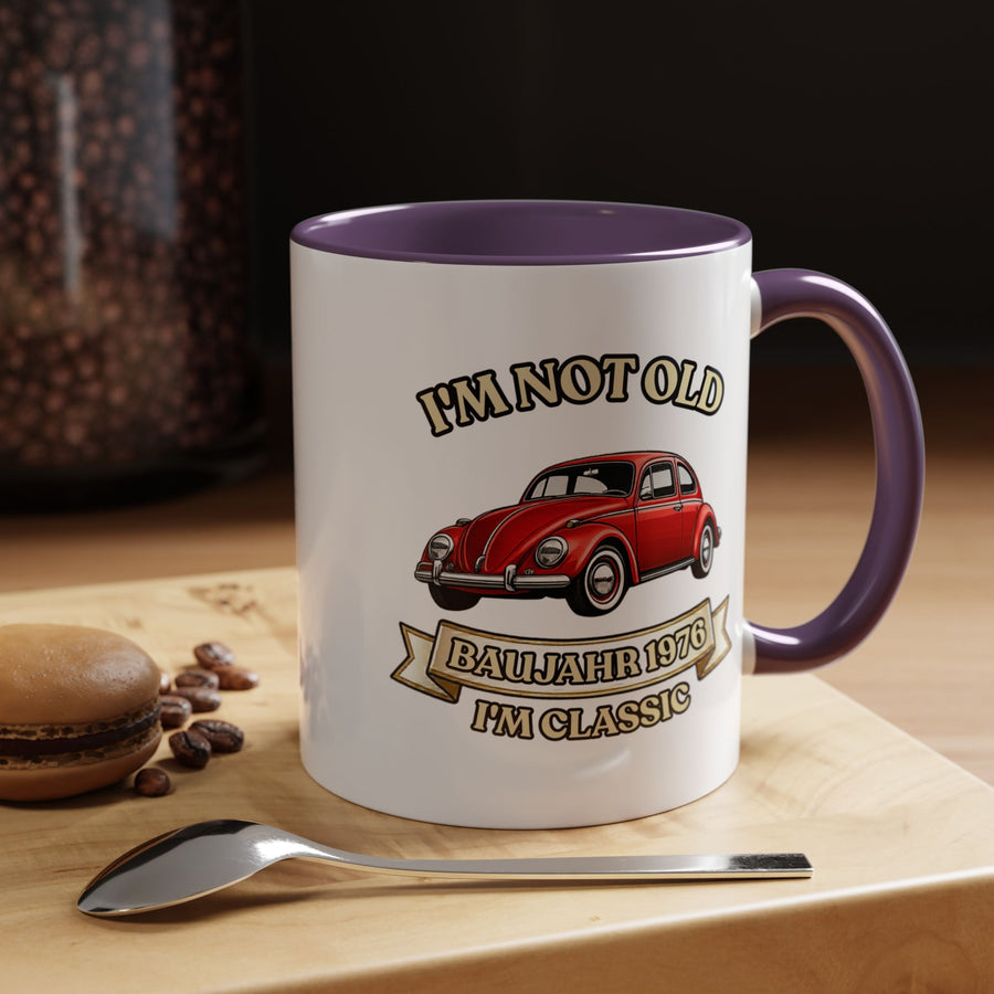 Born in 1976 Mug – 50th Birthday Gift | VW Beetle