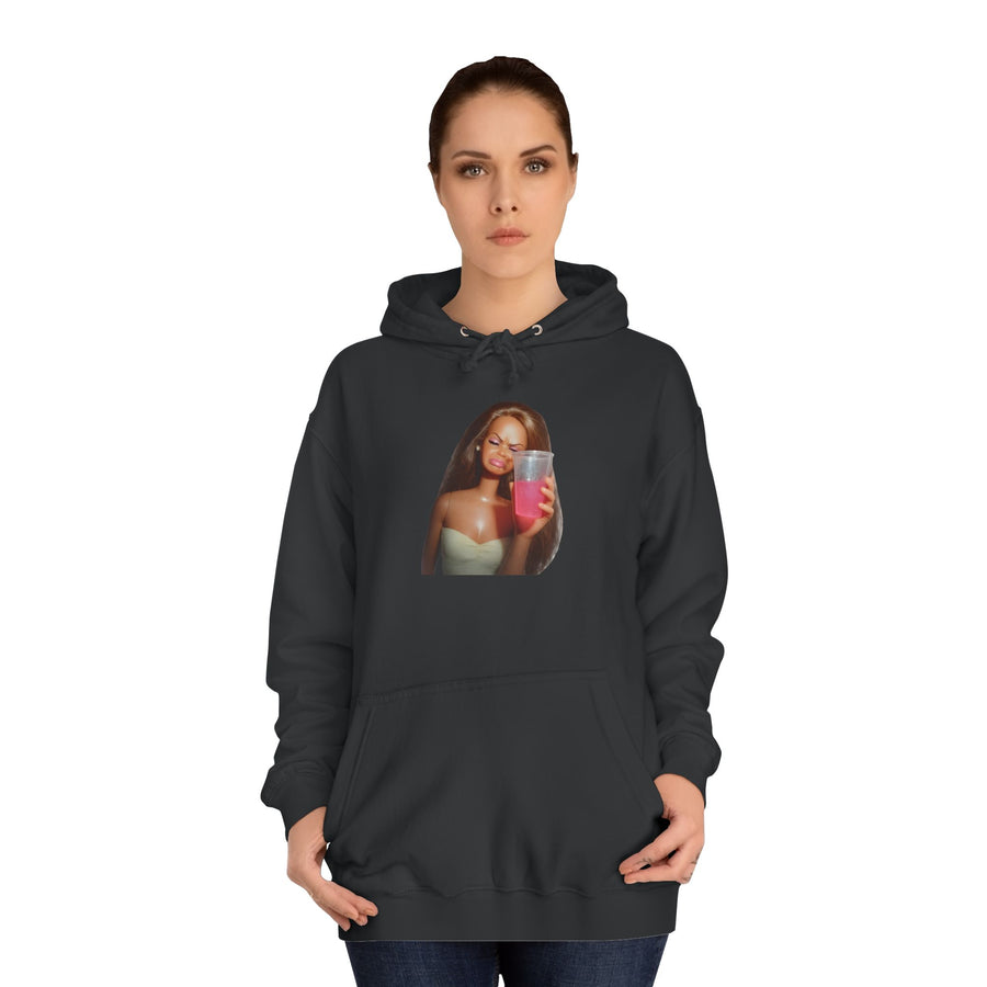 Party Doll Hoodie – Lustiger Partypulli mit Puppen-Motiv