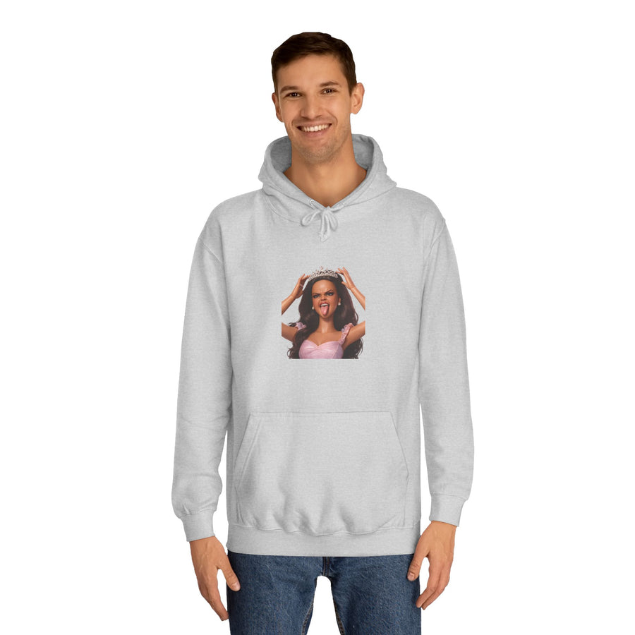 True Insights Barbicore Prinzessin Hoodie – Freches Puppen-Motiv mit Krone und Zunge raus