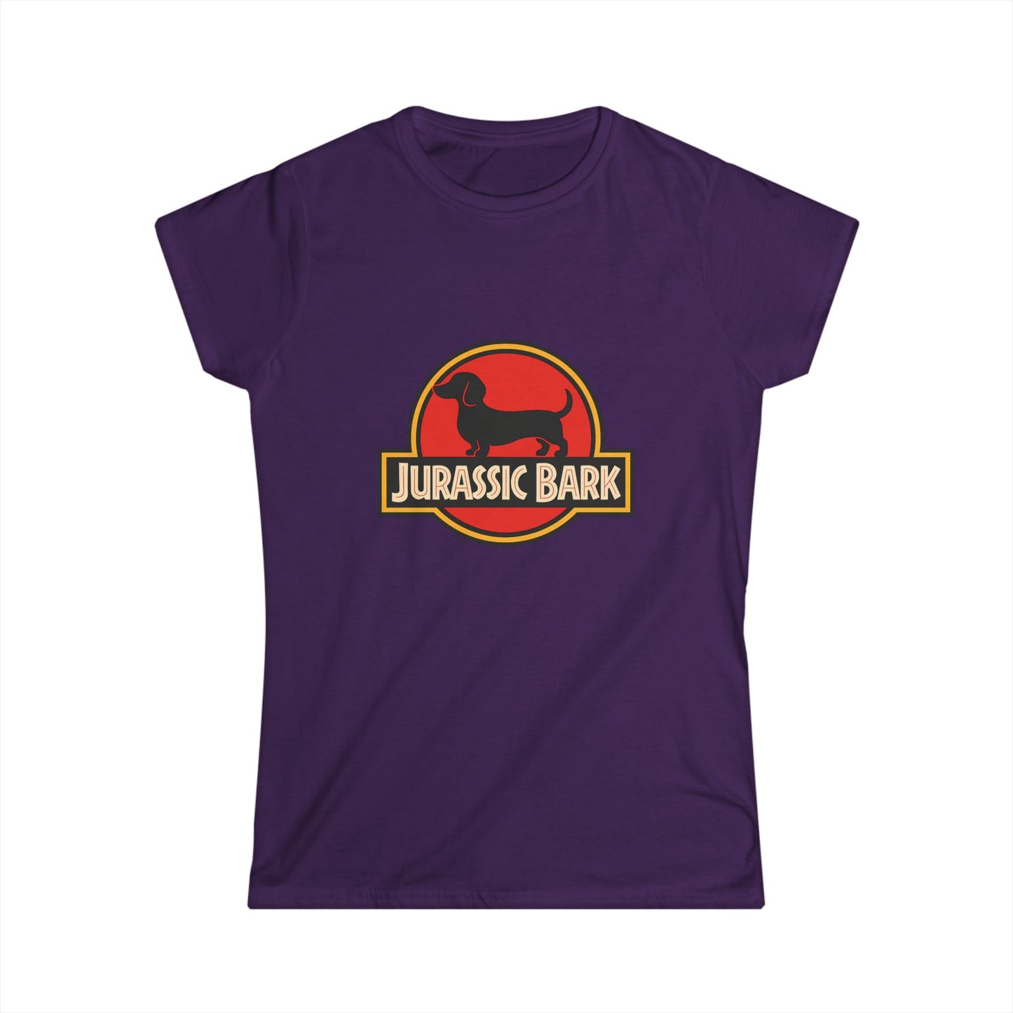 Jurassic Bark Dackel Damen T-Shirt - Lustiges Hunde Shirt für Dackelbesitzer & Filmfans