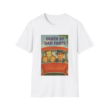 Death by Dad Farts - The retro family drama on your shirt!