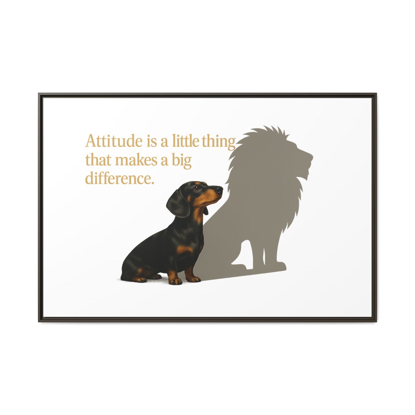 Inspirierendes Wandmotiv mit klarer Botschaft – ruhig, positiv und ideal für moderne Wohnräume.