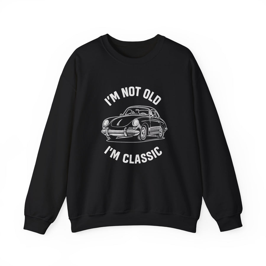 True Insights I'm Not Old I'm Classic Sportwagen Sweatshirt – Oldtimer-Linienzeichnung
