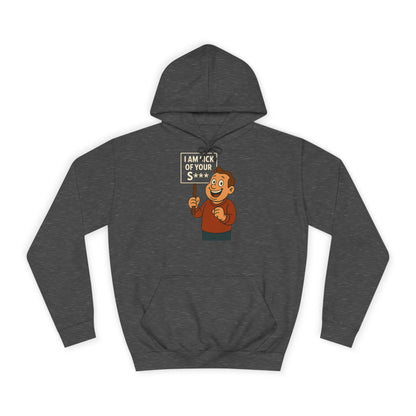 I AM SICK OF YOUR S*** Hoodie – Lustiger Retro Cartoon Spruch Kapuzenpullover für Sarkasmus & Humor Fans