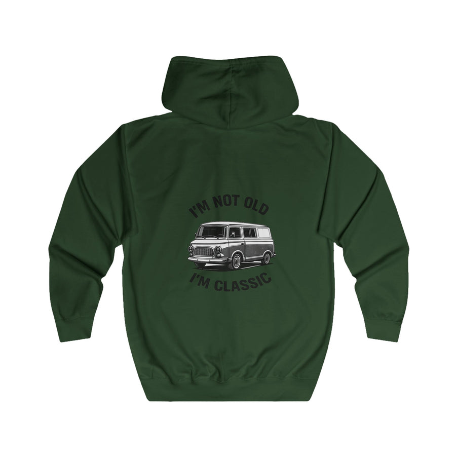 Barkas B1000 Classic Van Zip-Hoodie – I'm Not Old I'm Classic Geschenk für DDR-Oldtimer-Fans