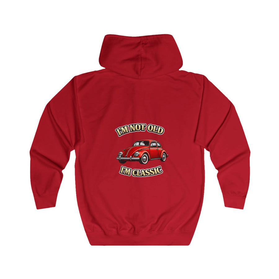 True Insights Vintage VW Käfer Zip-Hoodie – I'm Not Old I'm Classic Geschenk für Käfer-Fans