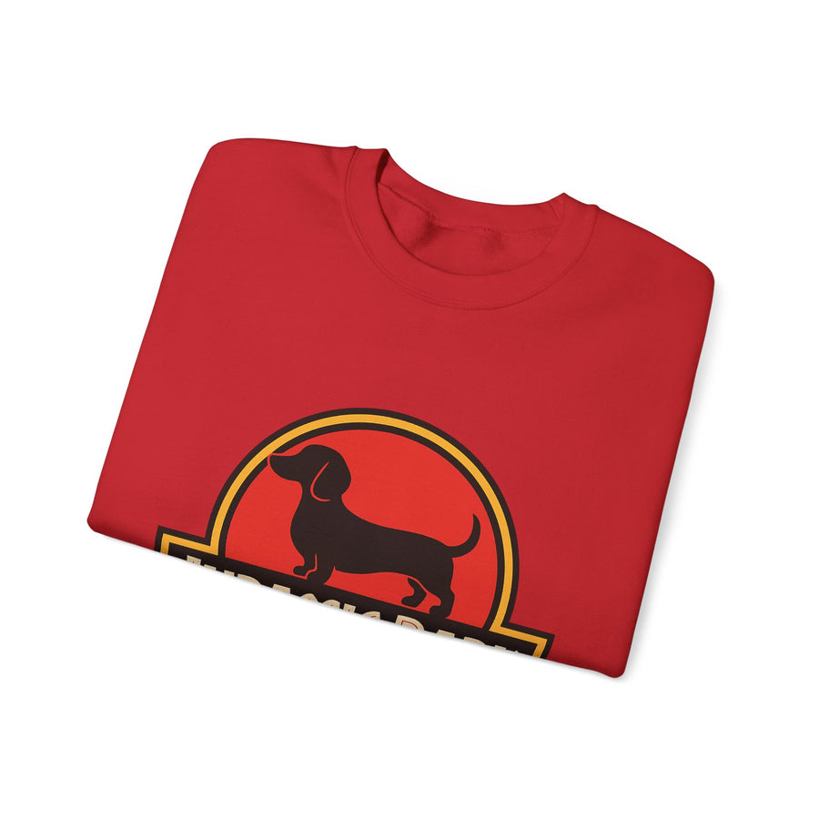 Sweatshirt Jurassic Bark Parodie Teckel – Sweat humoristique pour amateurs de teckels & cinéphiles