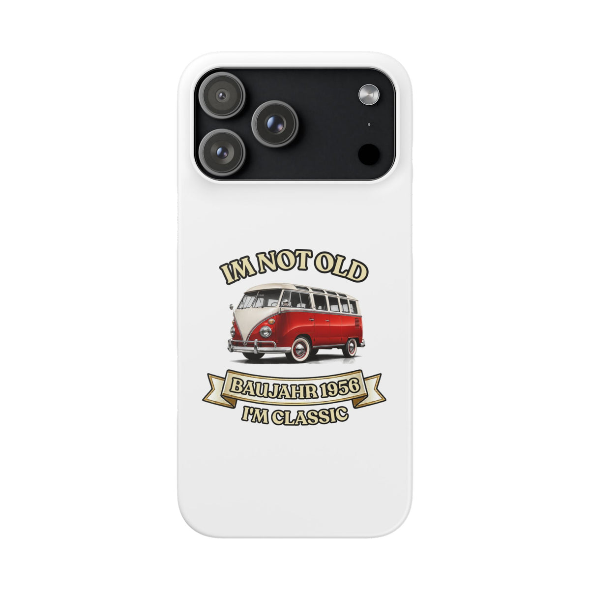 True Insights Jahrgang 1956 Handyhülle VW Bulli in iPhone 17 Pro Max
