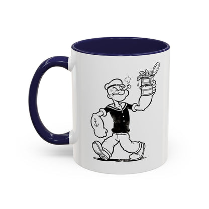 Popeye Spinat Dose Tasse – Comic Kult Kaffeebecher für Fans von Retro-Cartoons & starkem Kaffeegenuss