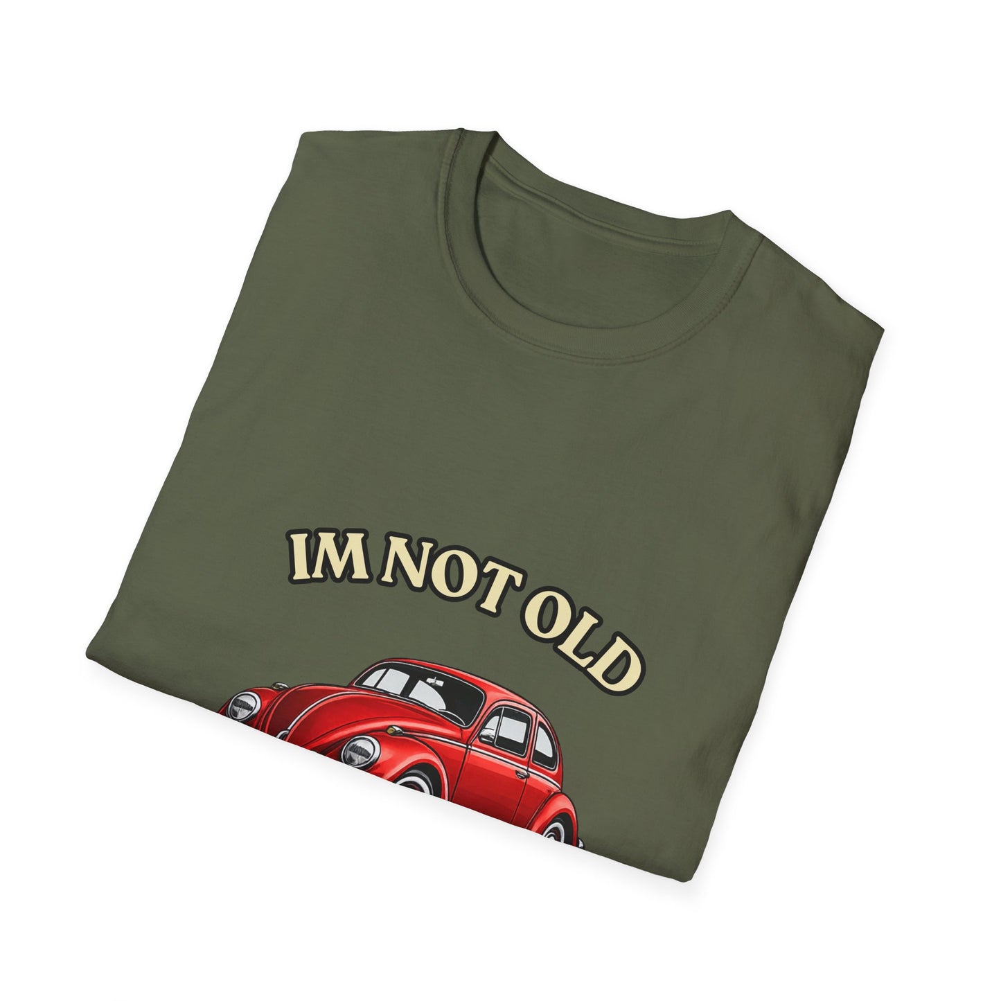 Baujahr 1976 - I'm Not Old I'm Classic T-Shirt zum 50. Geburtstag, roter Oldtimer Käfer Geschenk für Männer & Frauen