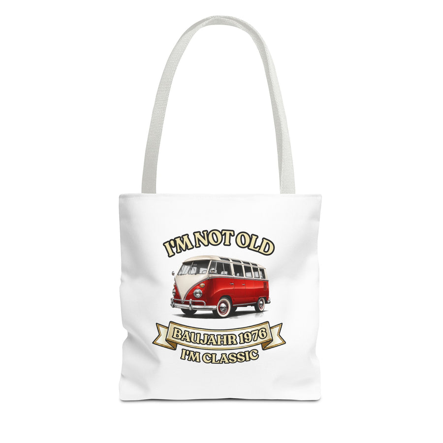 Born in 1976 Tote Bag – 50th Birthday Gift | VW Bus