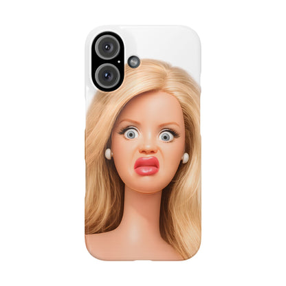 Lustige Handyhülle mit schockiertem Puppen-Gesicht – Meme Handy Case für Humor-Fans & witzige Geschenkidee