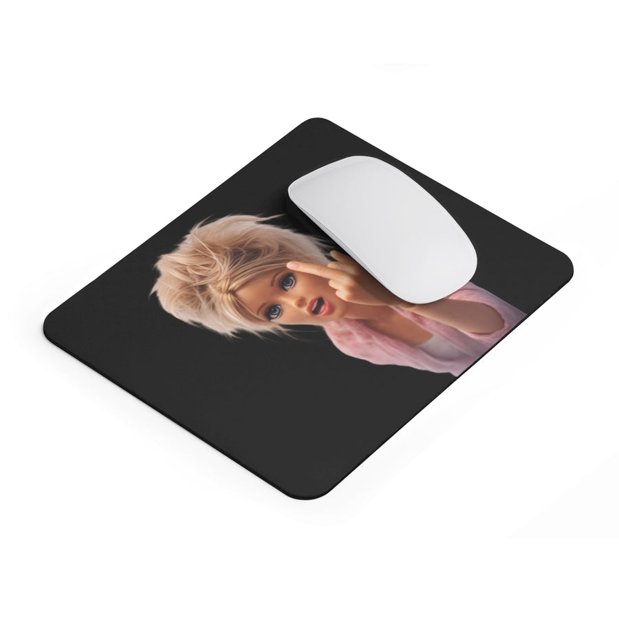 Tapis de souris Barbie doigt d'honneur — accessoire de bureau insolent