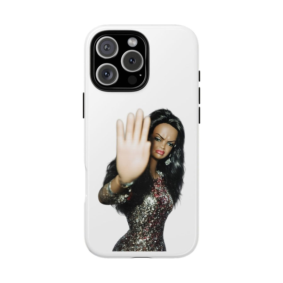 Coque de téléphone humoristique Talk to the Hand Doll – Coque effrontée pour iPhone & Samsung