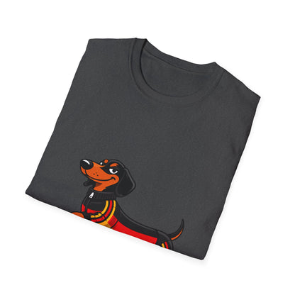 True Insights T-Shirt Fußball Dackel WM 2026 Lifestyle-Ansicht mit Deutschland-Dackel