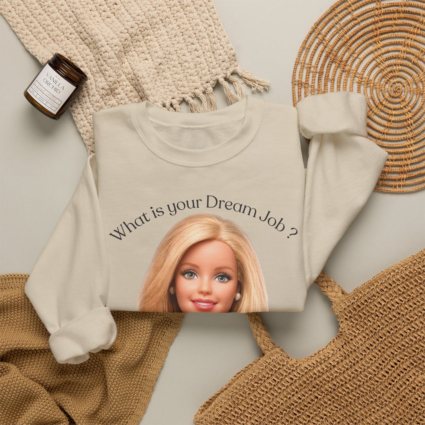 Lustiges Sweatshirt 'In my dreams I don't work' - Anti-Arbeit Spruch Pullover für Faulenzer & Büromuffel