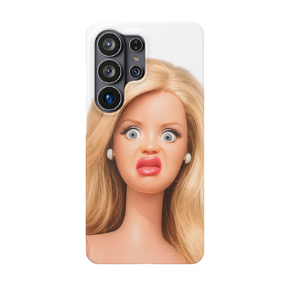 Lustige Handyhülle mit schockiertem Puppen-Gesicht – Meme Handy Case für Humor-Fans & witzige Geschenkidee