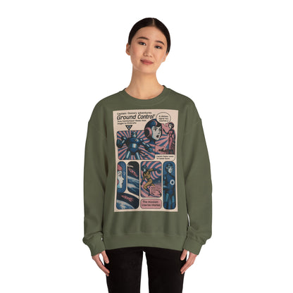 Sweatshirt – Retro Space Comic Sweatshirt – Captain Ozone „Ground Control“ Edition | True Insights Design mit Humor