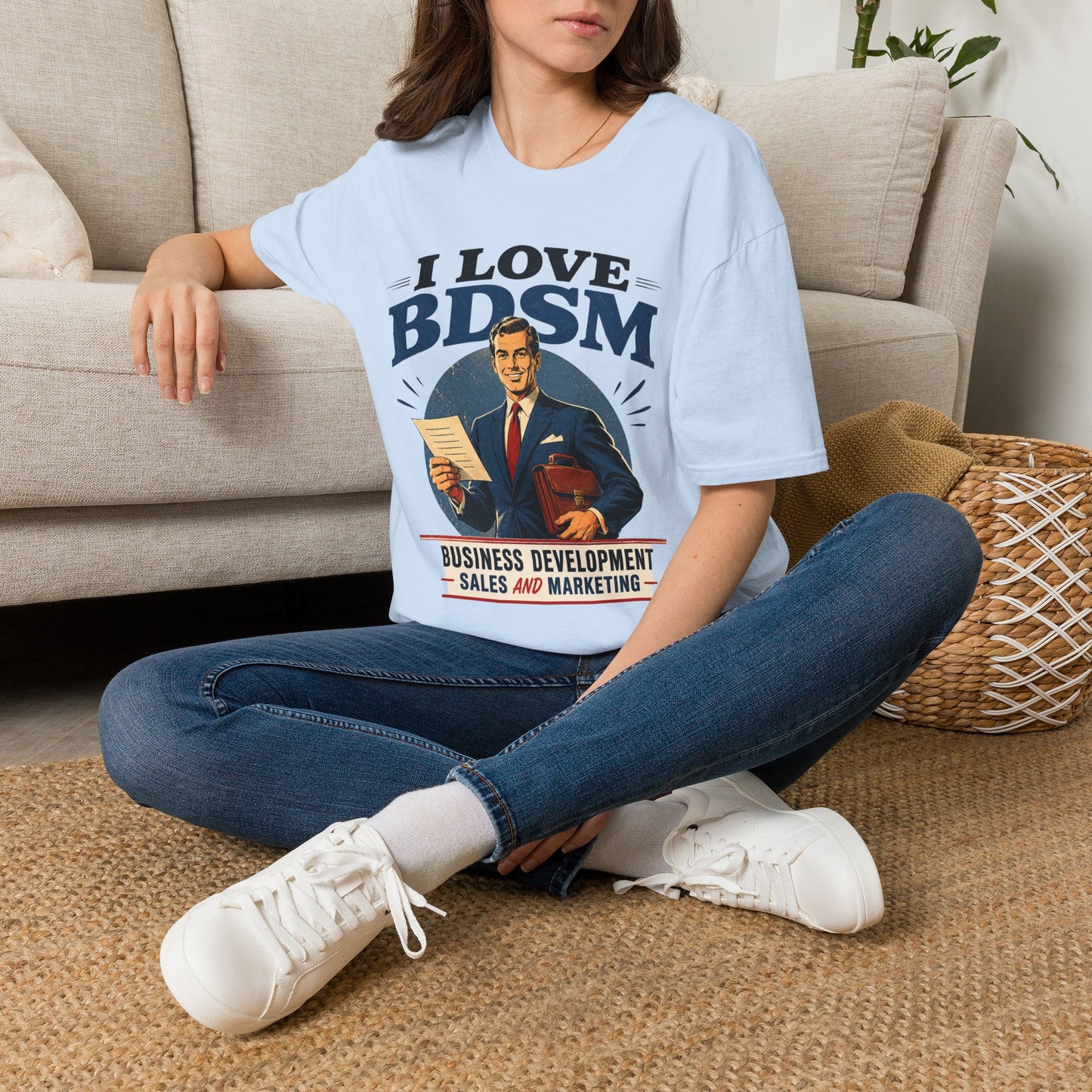 I Love BDSM Shirt Herren – Lustiges Vertrieb Marketing Geschenk