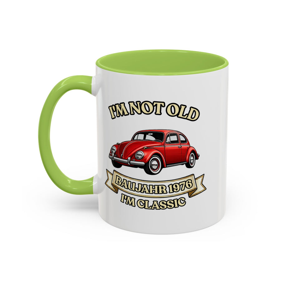 Born in 1976 Mug – 50th Birthday Gift | VW Beetle
