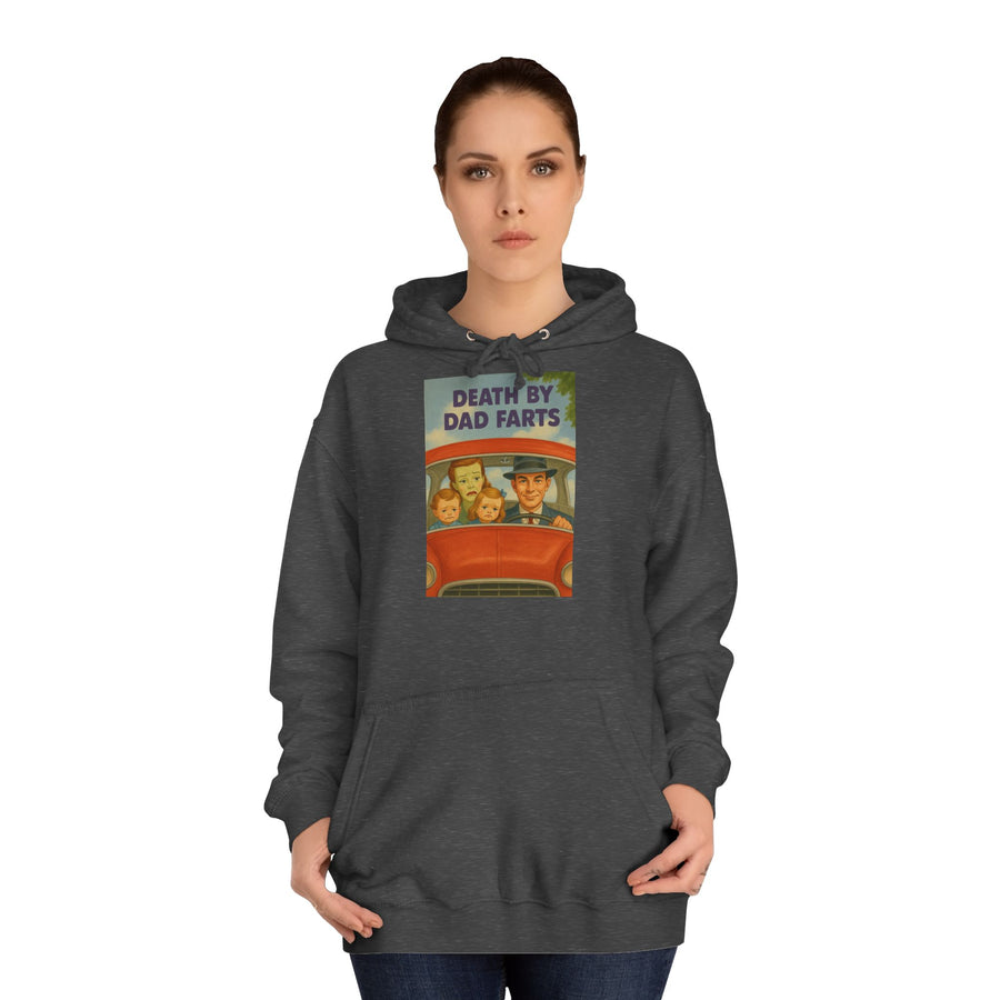 True Insights Death by Dad Farts Hoodie – Retro-Familiendrama mit schwarzem Humor