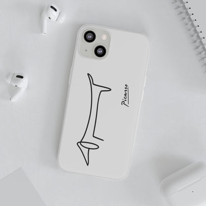 In the hand, always with a touch of art history. Black print