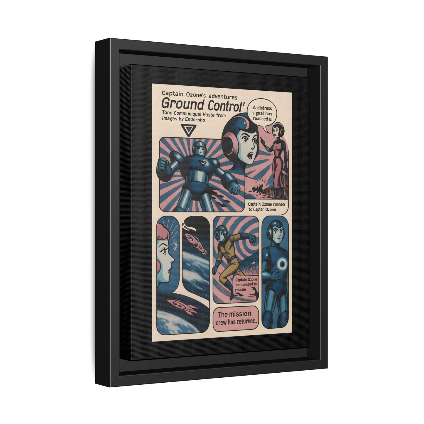 Captain Ozone – Retro Art Canvas