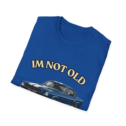 Jahrgang 1950 T-Shirt Oldtimer I'm Not Old I'm Classic  Geschenk zum 76. Geburtstag Mann Retro Kultauto Klassiker Vintage Auto True Insights