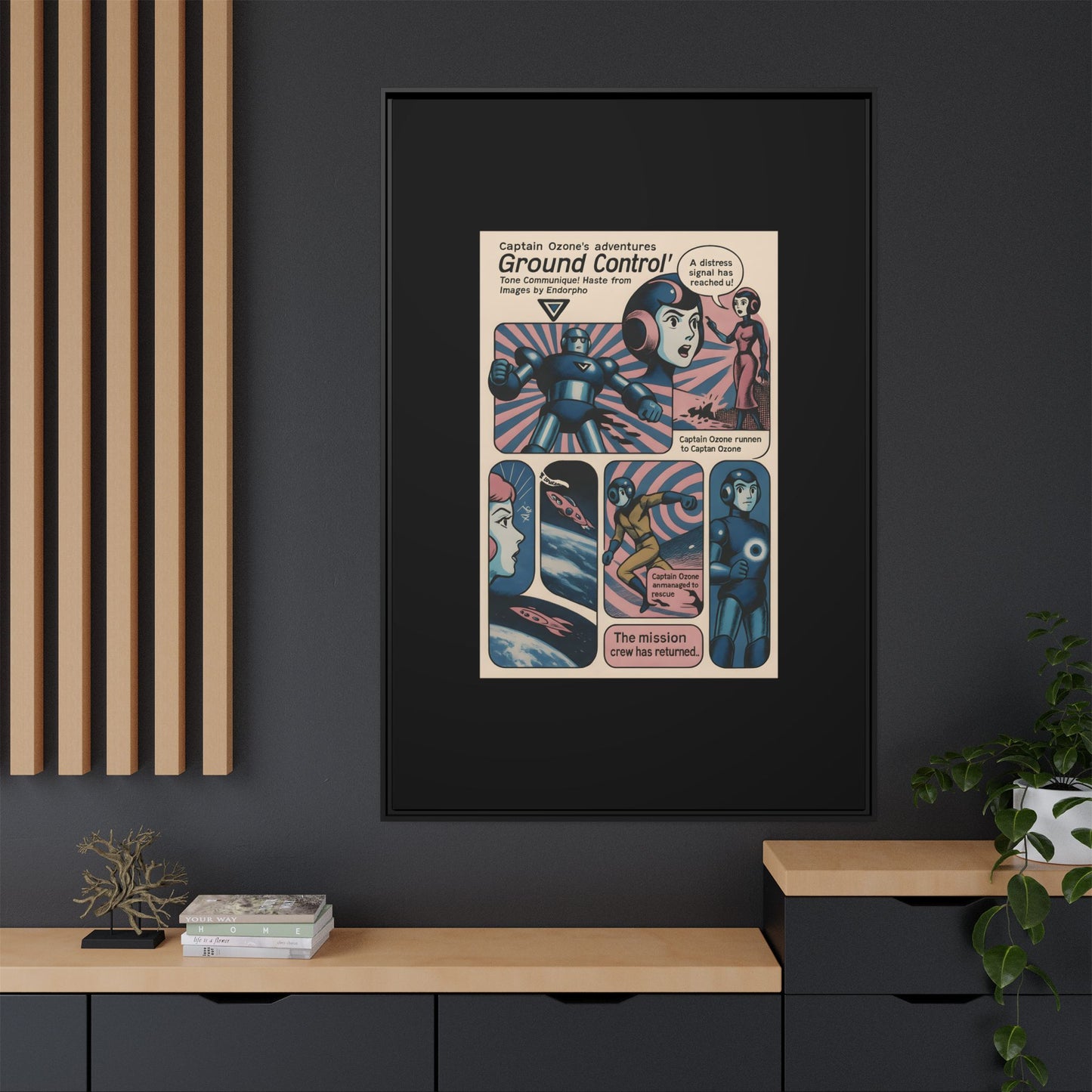 Captain Ozone – Retro Art Canvas