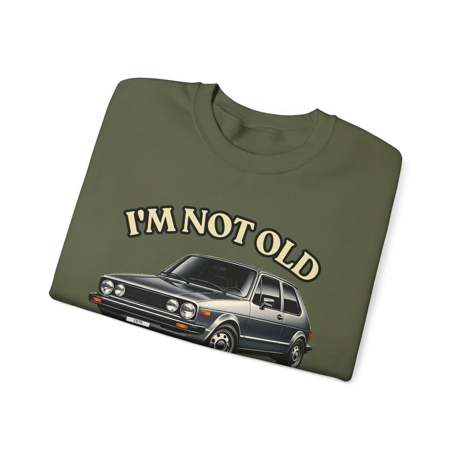 Born in 1976 Sweatshirt – 50th Birthday Gift | Classic Car
