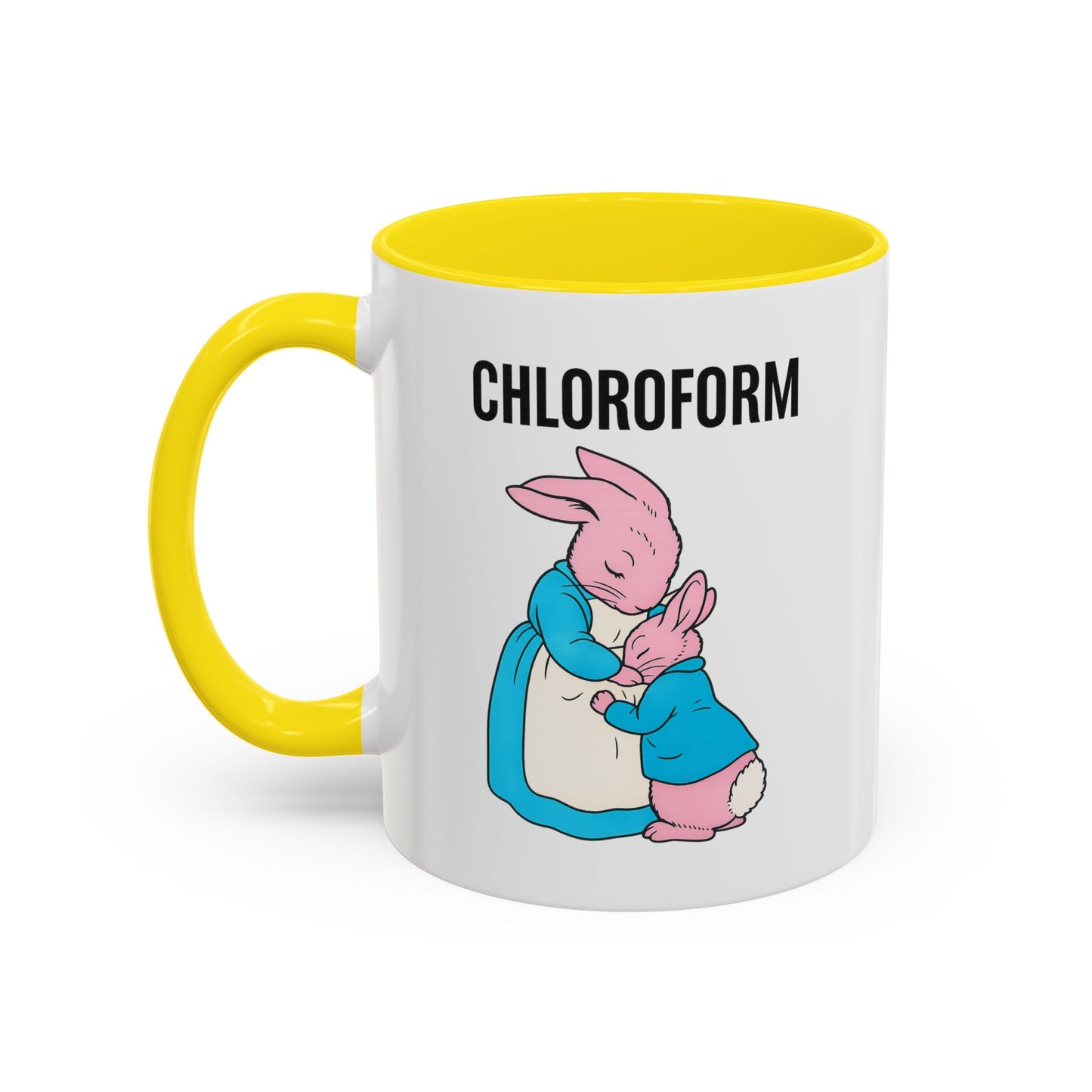 CHLOROFORM Hasen Tasse - Lustiges Schwarzhumor Kaffeebecher Geschenk für Sarkasmus-Fans