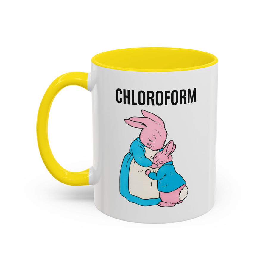 CHLOROFORM Mug Lapins - Mug humour noir, cadeau drôle pour fans de sarcasme