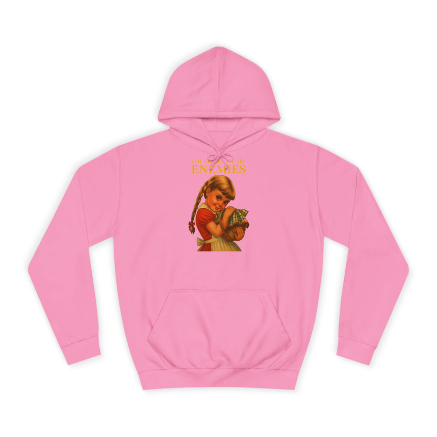 True Insights The Heads of My Enemies Hoodie – Retro-Satire im Kinderbuch-Stil