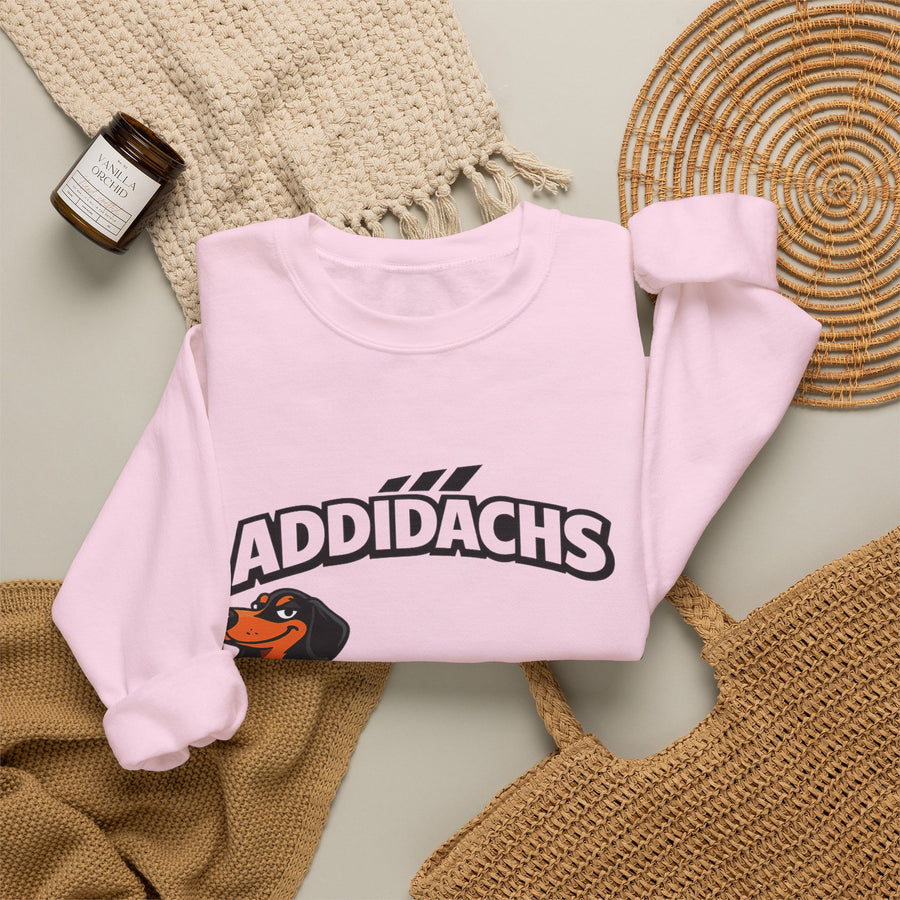 Sweat teckel humoristique 'ADDIDACHS' – Motif drôle pour fans de teckels & de sport